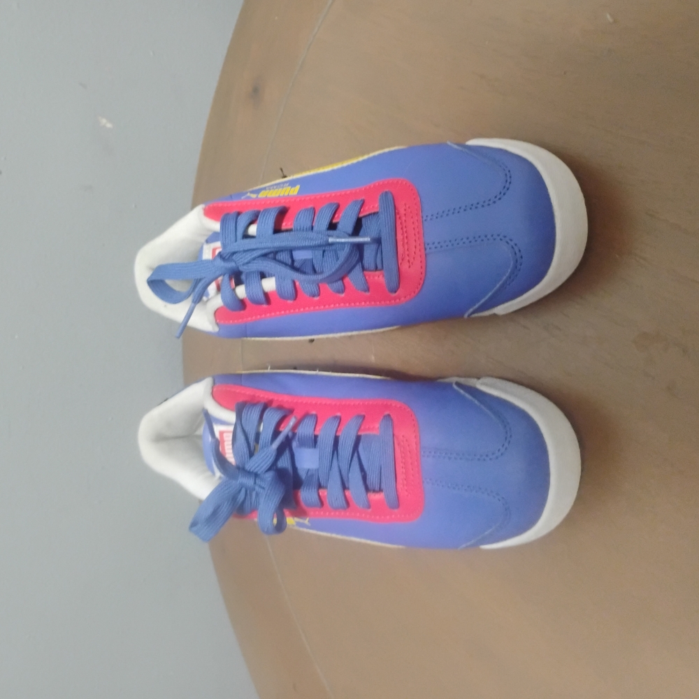 Puma Kids Blue and Pink Sneakers